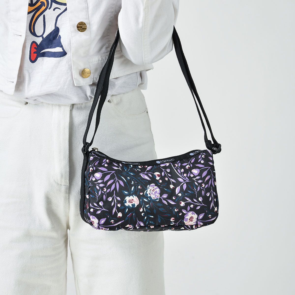 乐播诗 新款时尚休闲百搭腋下包 女单肩包斜挎包