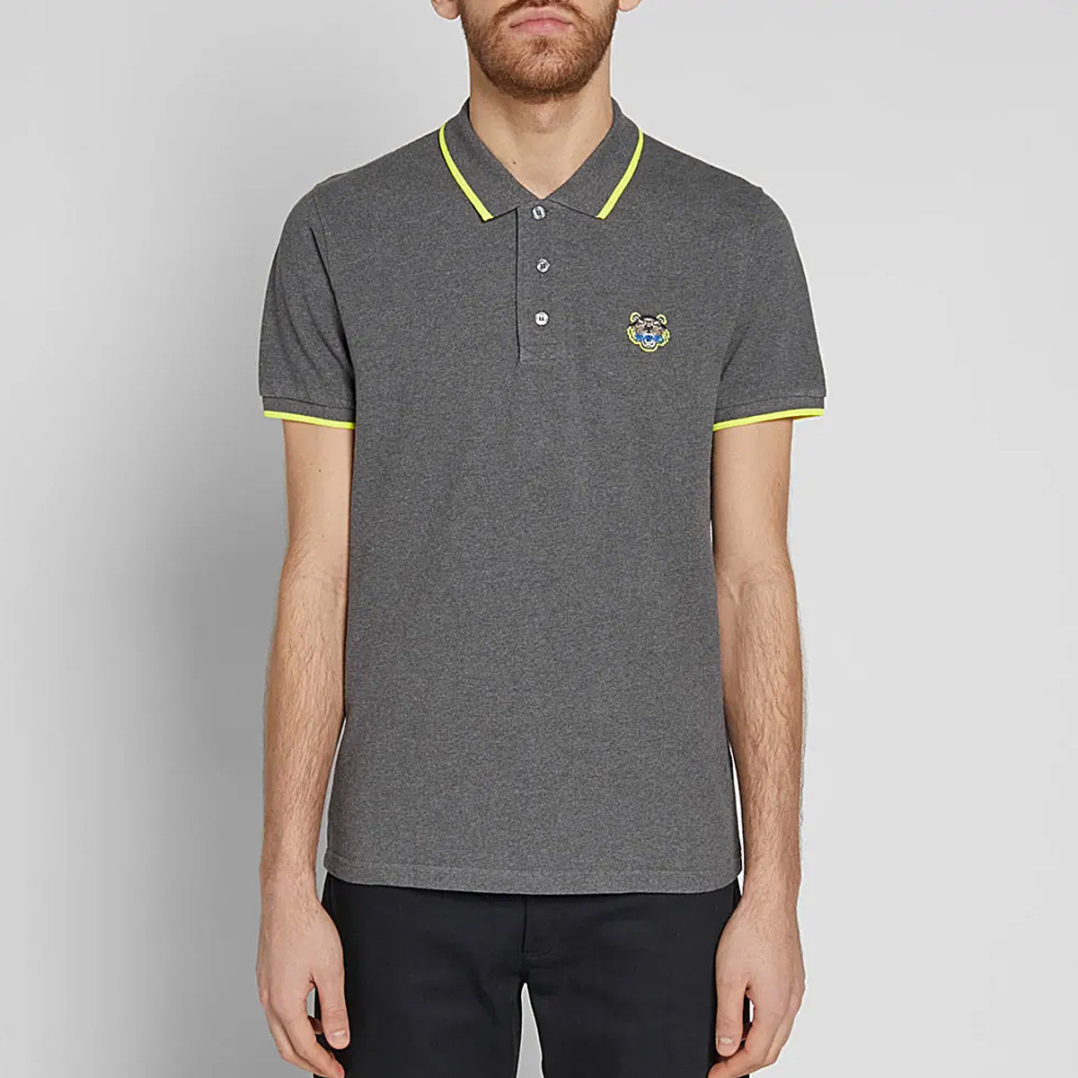 经典虎头刺绣胸标短袖男式polo衫f755po0014ba