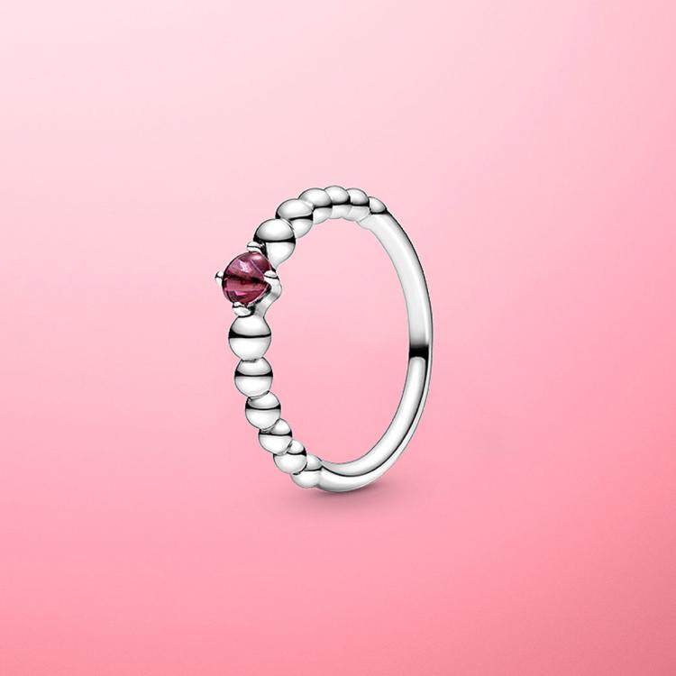 PANDORA 【送礼推荐】潘多拉多彩银戒指 925银高级气质轻奢高级款戒指