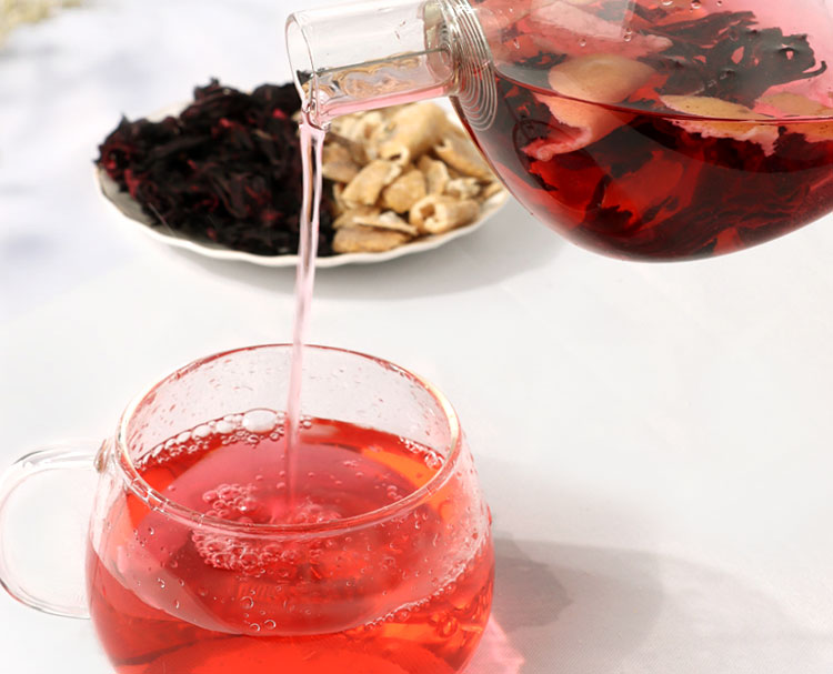 陈皮洛神花茶门店同款酸菜鱼九制陈皮玫瑰茄干话梅茶水果茶罐装