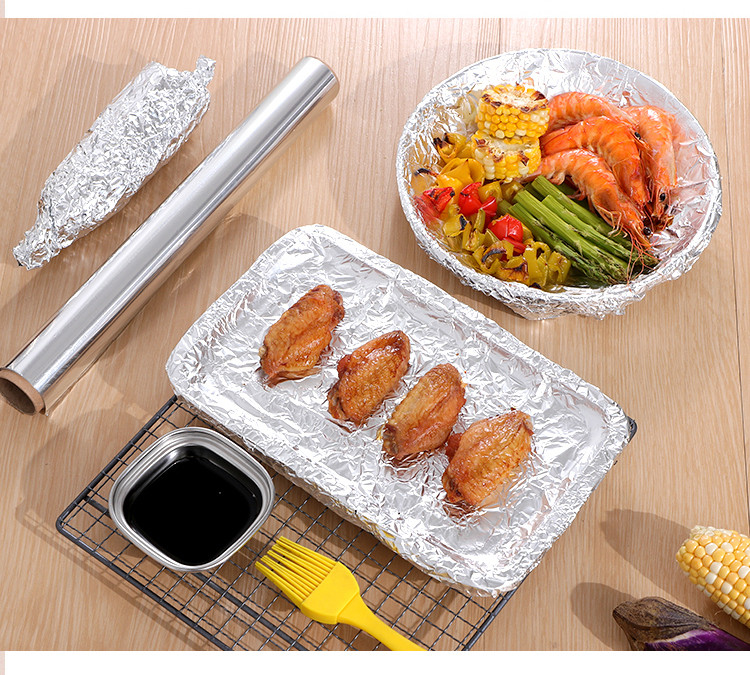 锡纸烤箱家用烤盘纸大卷铝箔烧烤厨房空气炸锅烘培油纸卷装锡箔纸