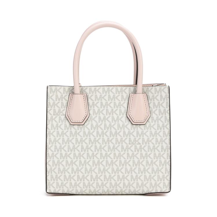 MICHAEL KORS Mercer 时尚潮流百搭中号Logo印花皮革风琴式斜挎包