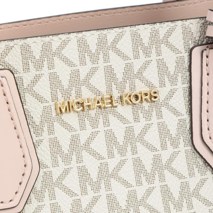 MICHAEL KORS Mercer 时尚潮流百搭中号Logo印花皮革风琴式斜挎包