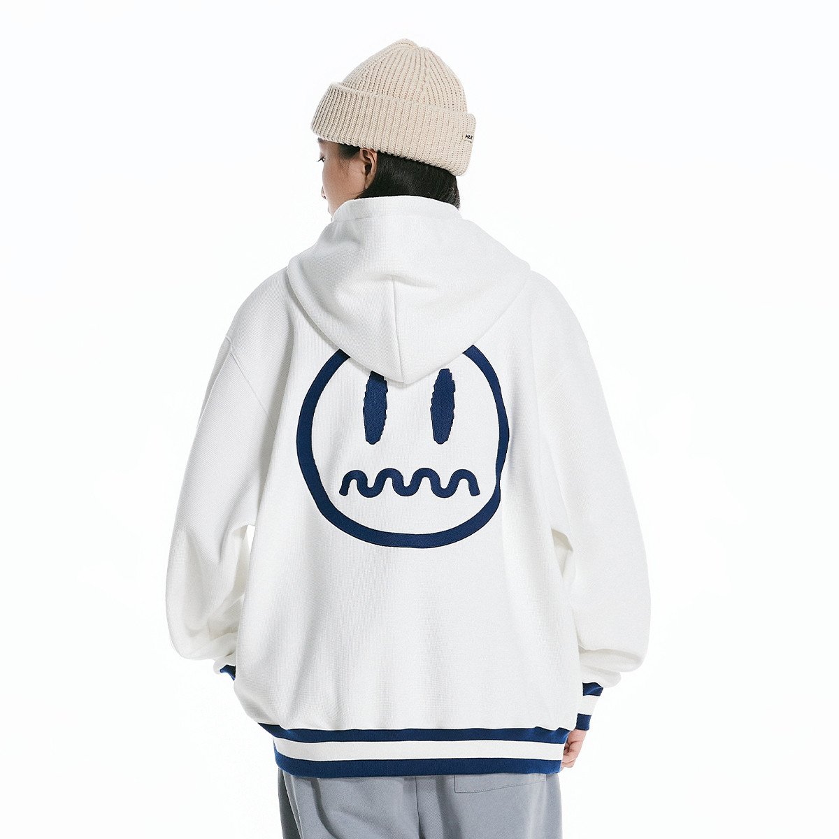 beaster小恶魔鬼脸印花卫衣加绒运动休闲情侣装