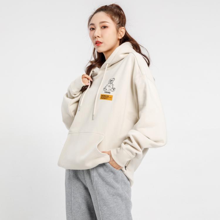VANS 加绒加厚 男女款棉质保暖舒适时尚印图长袖连帽卫衣