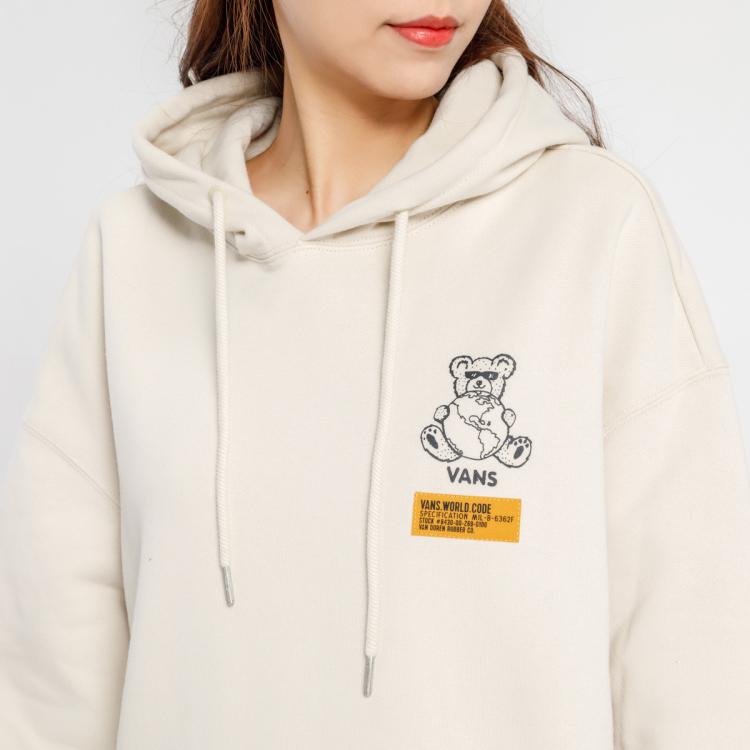 VANS 加绒加厚 男女款棉质保暖舒适时尚印图长袖连帽卫衣