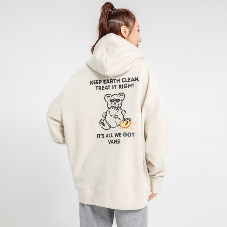 VANS 加绒加厚 男女款棉质保暖舒适时尚印图长袖连帽卫衣