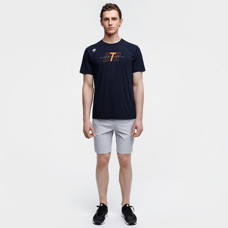 DESCENTE 迪桑特 RUNNING TOUGH面料 男子针织短袖T恤