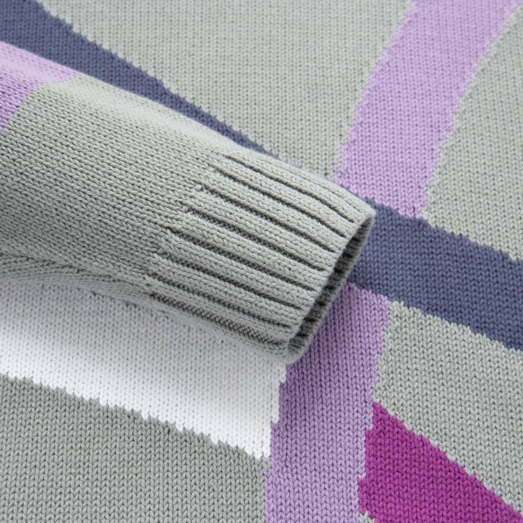 EMPORIO ARMANI EMPORIO ARMANI 阿玛尼女式简约撞色条纹针织衫