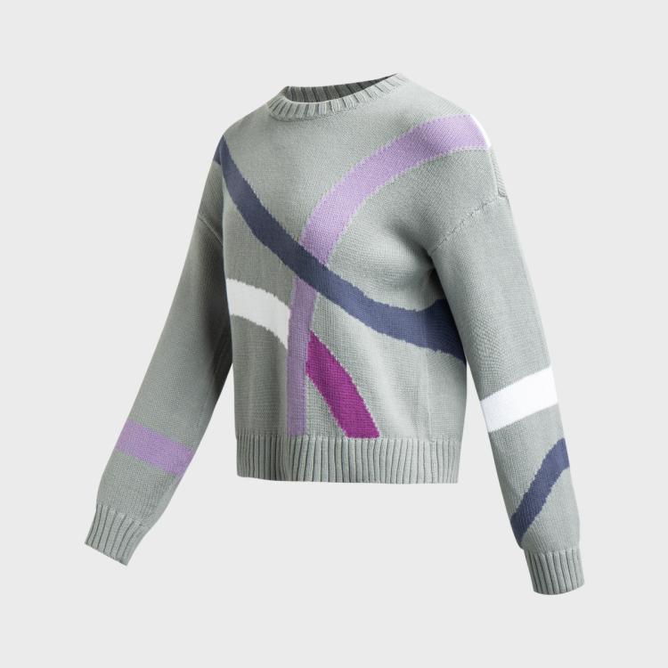 EMPORIO ARMANI EMPORIO ARMANI 阿玛尼女式简约撞色条纹针织衫