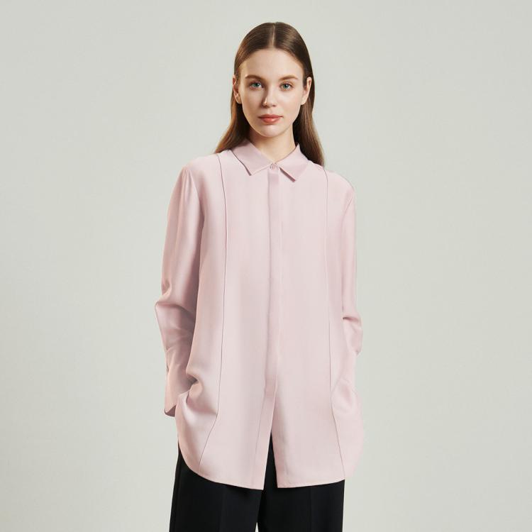 Ports 1961 Ports 宝姿女装上衣秋冬休闲宽松时尚气质衬衫女 In Pink