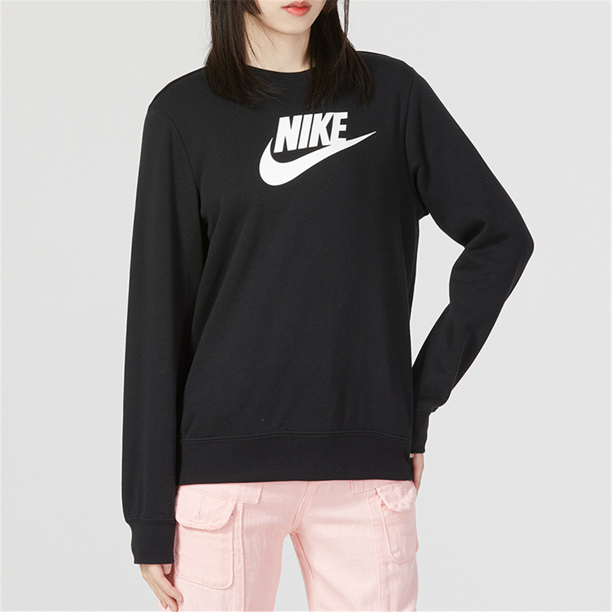 女装新款运动服户外健身训练舒适休闲时尚套头衫卫衣--唯品会-蓝色屋