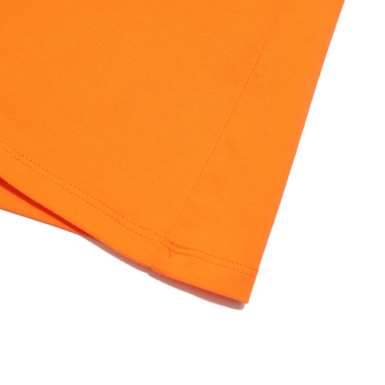 Armani Exchange 女士时尚甜美撞色logo短袖t恤 In Orange