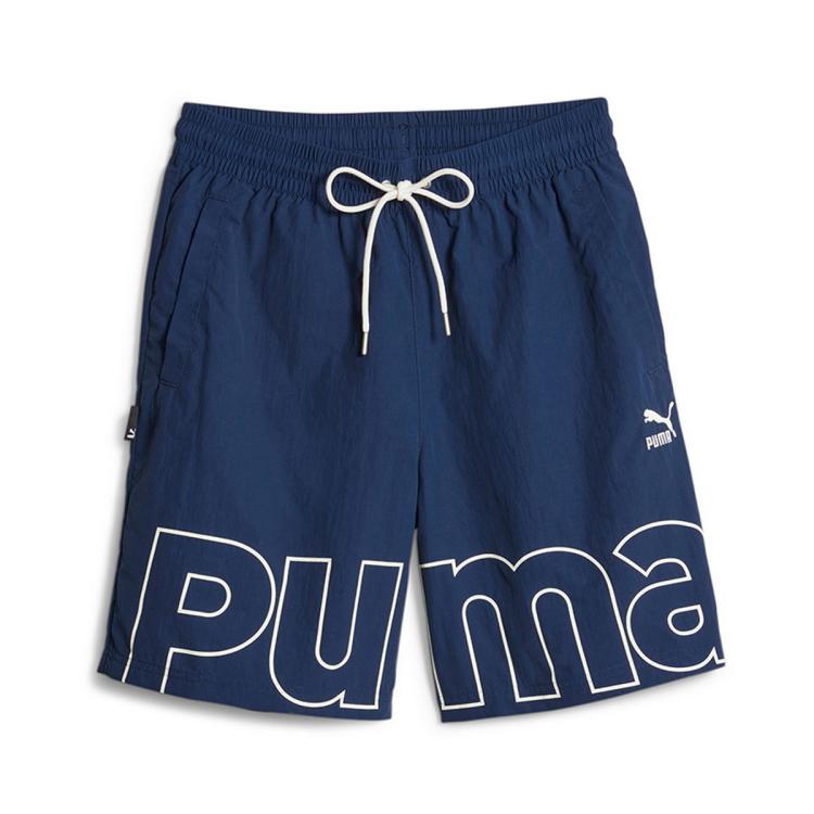 Puma 夏季男子运动休闲短裤梭织裤舒适team Shorts In Gold
