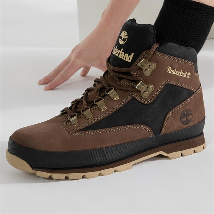 Timberland Euro Hiker Leather男鞋耐磨休闲登山徒步鞋 In Brown