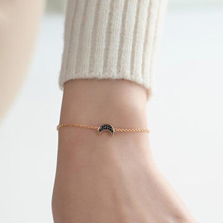 EMPORIO ARMANI EMPORIO ARMANI 阿玛尼手链女时尚气质简约百搭小众高级感银饰月亮手链送女友礼物