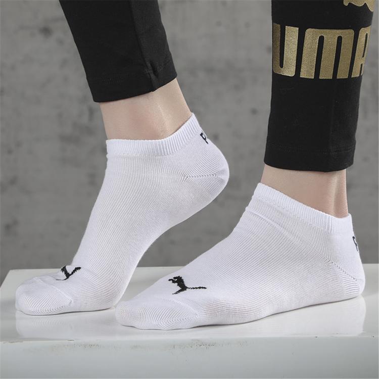 Puma Sneaker三对装运动袜男袜女袜舒适耐磨中性短袜 In White