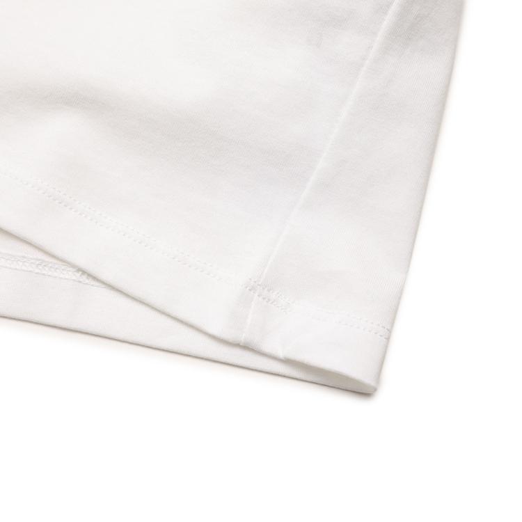 Armani Exchange 女士纯棉宽松弹力舒适可爱字母圆领短款t恤 In White