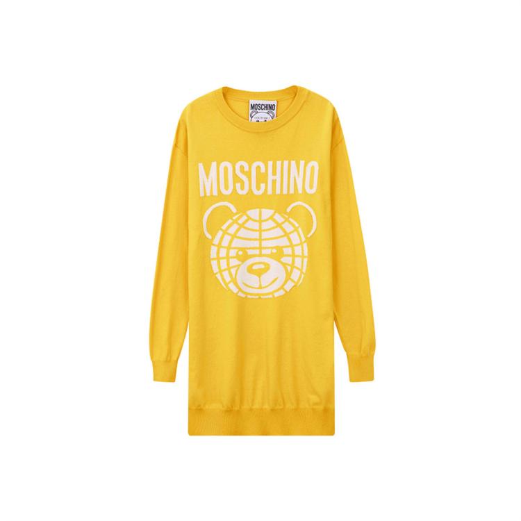 MOSCHINO MOSCHINO 女士泰迪熊纯棉针织连衣裙 6920798475898245966