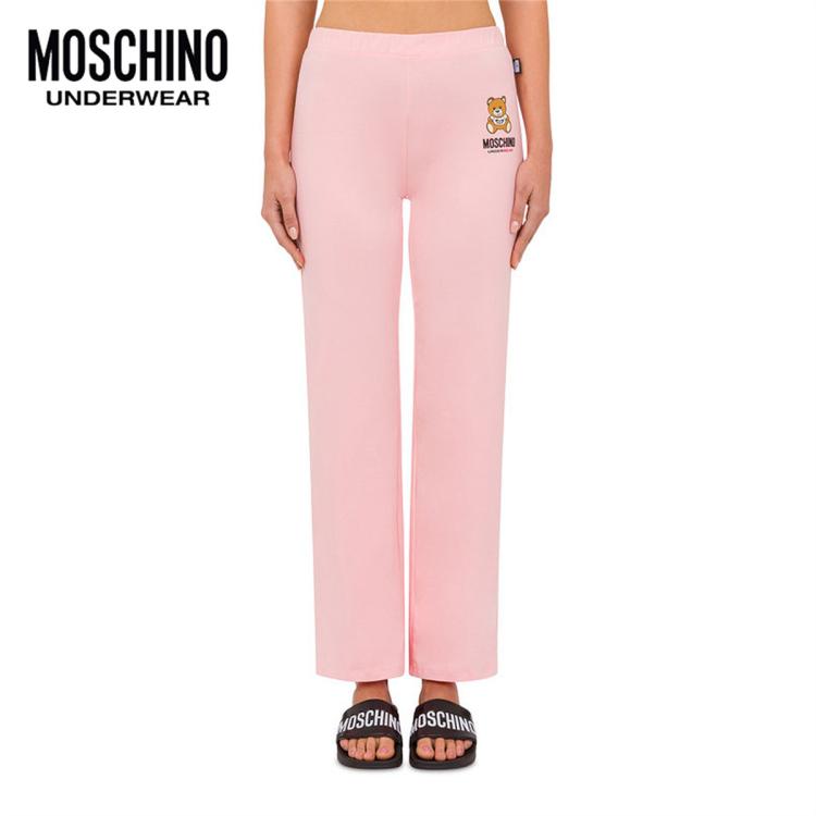 Moschino Underwear/莫斯奇诺 女士泰迪熊休闲裤 In Pink