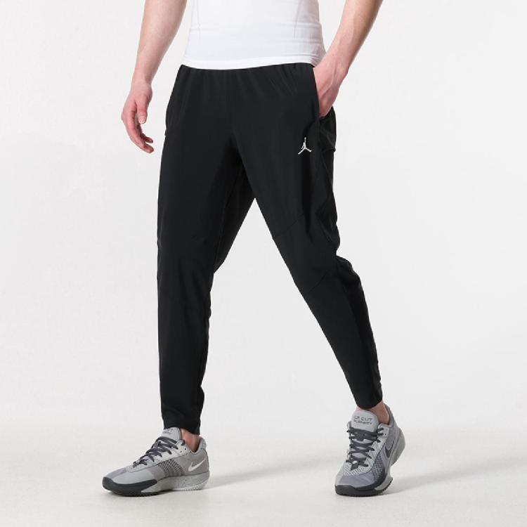 Jordan 男裤时尚针织长裤休闲舒适跑步健身训练运动裤 In Black