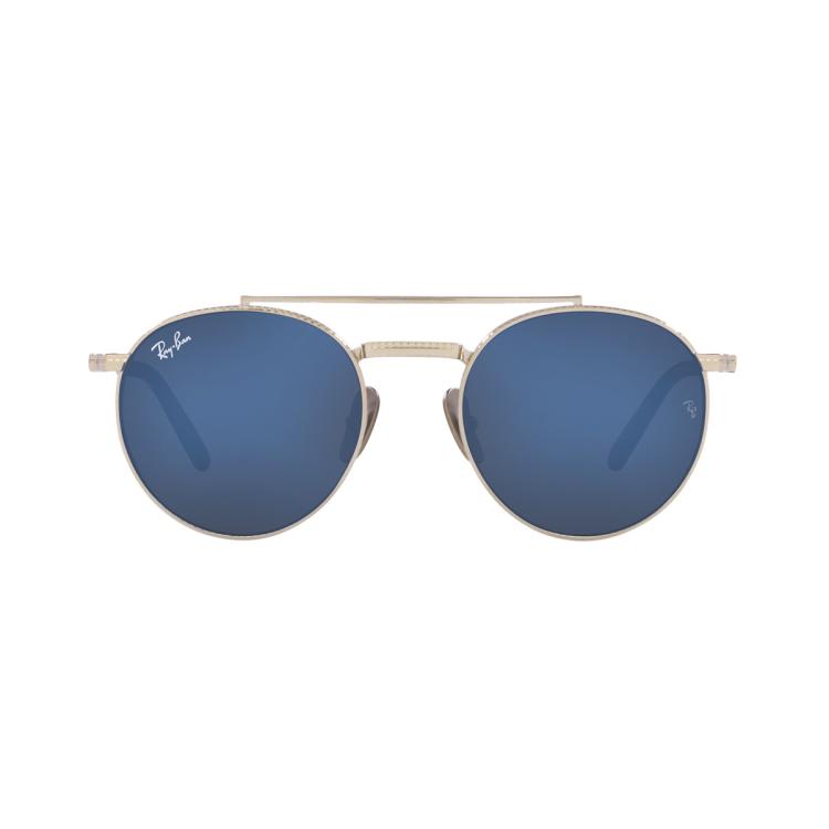 Rayban 雷朋太阳镜中性款钛金属镜框0rb8237 In Blue