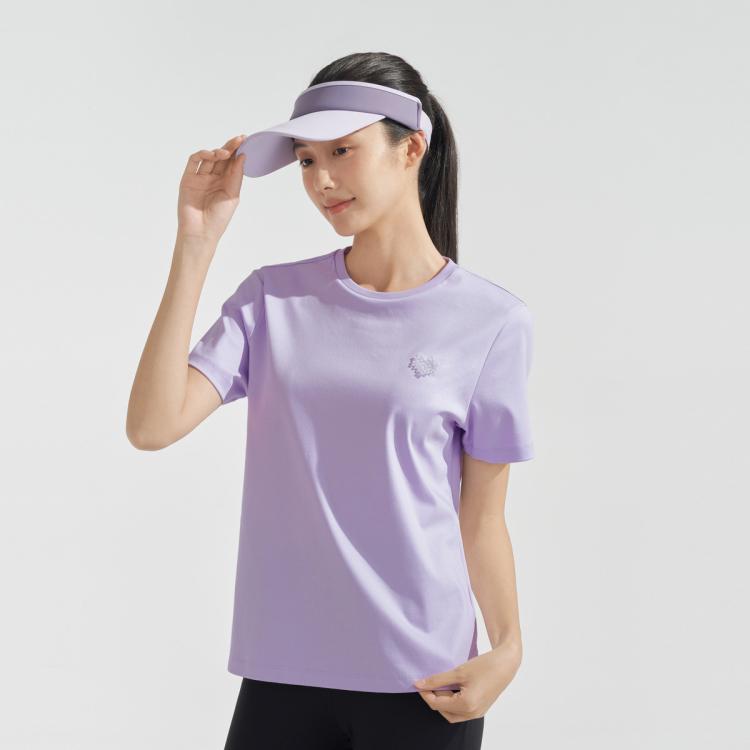 Bosideng 【24年新款】夏季舒适透气不闷户外运动短袖t恤女 In Purple