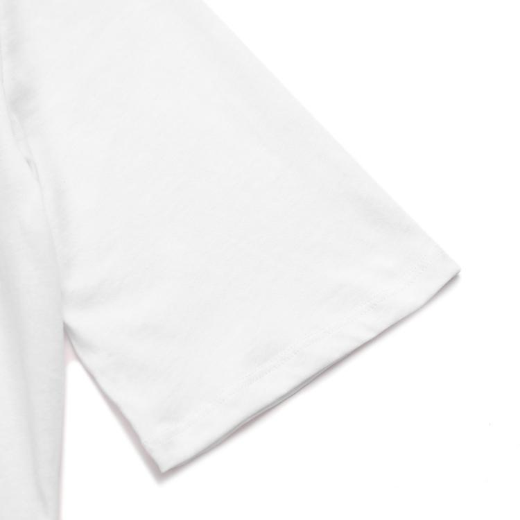 Armani Exchange 女士简约透气纯棉铆钉logo短袖t恤连衣裙 In White