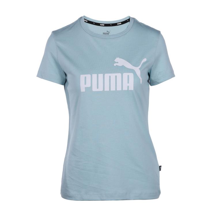 Puma 24夏季新款女子运动休闲圆领t恤短袖logo Tee In Blue