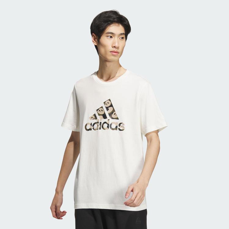 Adidas Originals M China Tee1男士舒适耐磨运动休闲短袖t恤 In White