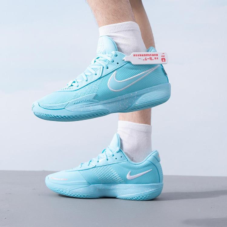 Nike 男鞋air Zoom G.t低帮运动鞋耐磨休闲时尚篮球鞋 In Blue