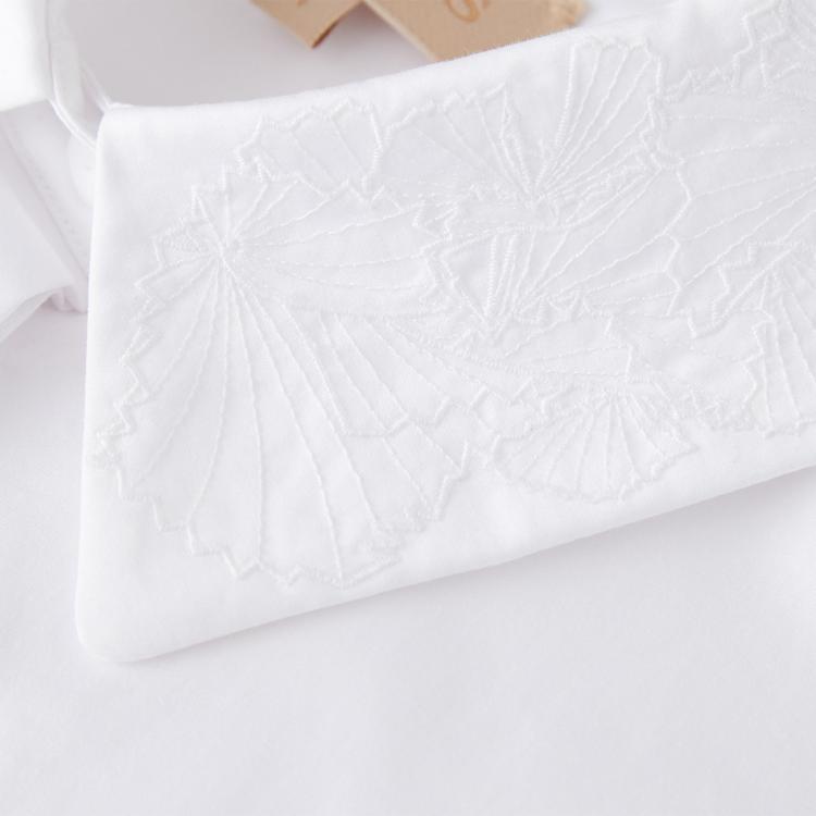 PORTS 1961 PORTS 宝姿女装春秋设计感“折纸飞鸟”刺绣领白衬衫LD8B094PWC124