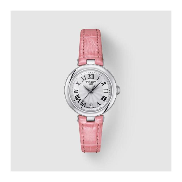 Tissot 天梭小美人系列皮带石英女表t1260101601301 In Pink