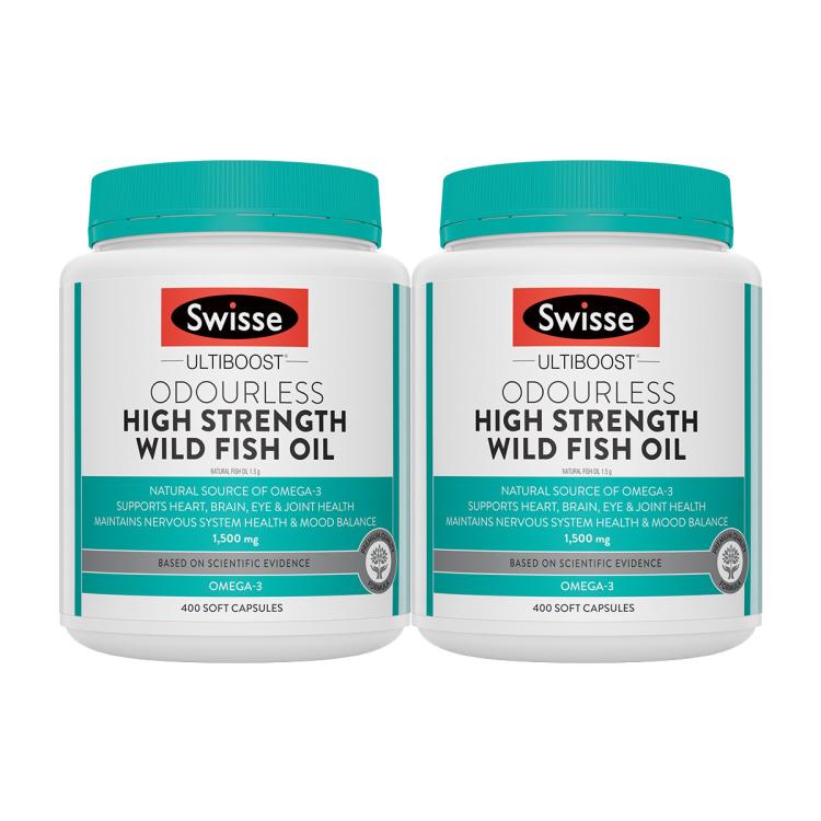 斯维诗 DHA深海高浓度鱼油软胶囊1500mg400粒*2畅通管道