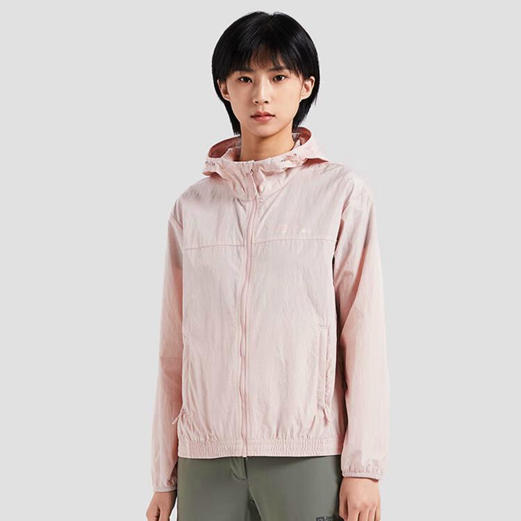 Jack Wolfskin 狼爪春夏女式户外运动防晒休闲夹克外套 In Pink