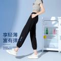 德尔惠 【透气轻薄】运动裤秋季女式薄款休闲裤子户外运动束脚九分裤女装 图片 2