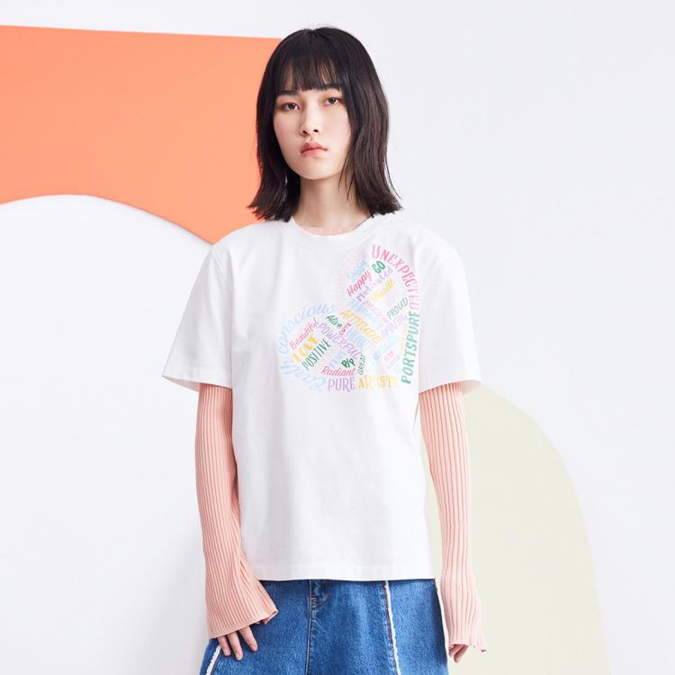 Ports 1961 Ports 宝姿ports女装pure美好爱心印花t恤 In White