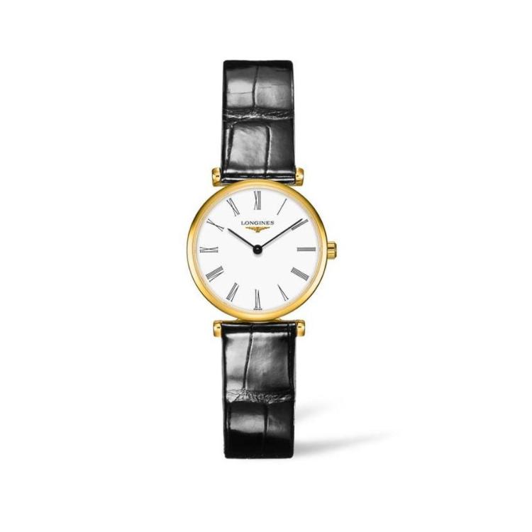 Longines 浪琴 嘉岚简约小表盘百搭皮带女士石英手表 In Gold