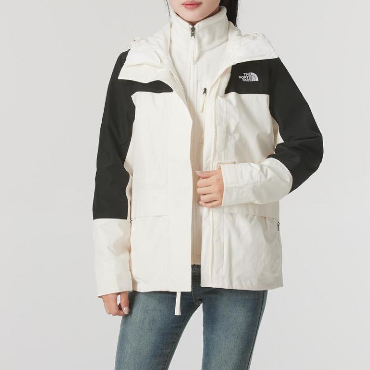 The North Face 连帽女装上衣抓绒内胆休闲时尚摇粒绒三合一夹克保暖运动外套 In Multi