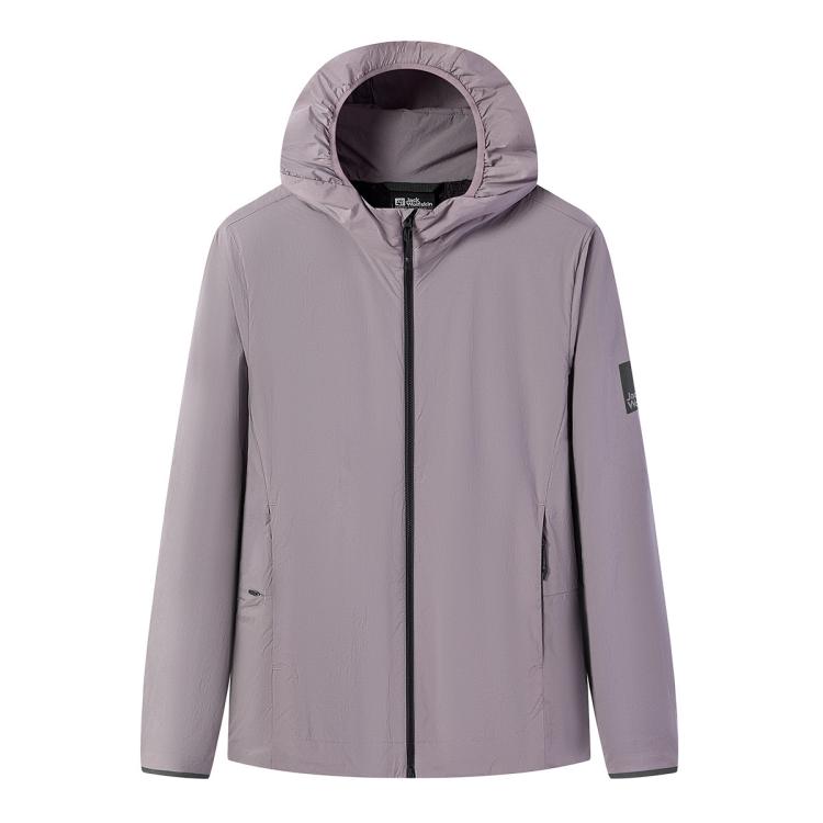 Jack Wolfskin 狼爪24秋冬女式户外运动休闲防风防泼水夹克外套 In Purple