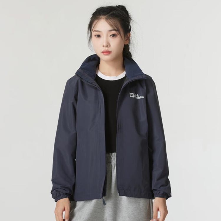 Jack Wolfskin 狼爪冲锋衣24秋冬女式户外运动休闲防风防泼水夹克外套 In Neutral