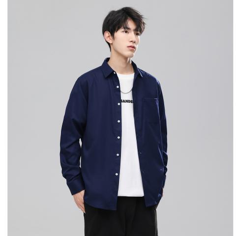 班尼路 男款衬衫春秋上衣爆款时尚潮流简约宽松舒适百搭休闲上衣长袖衬衫 图片 6