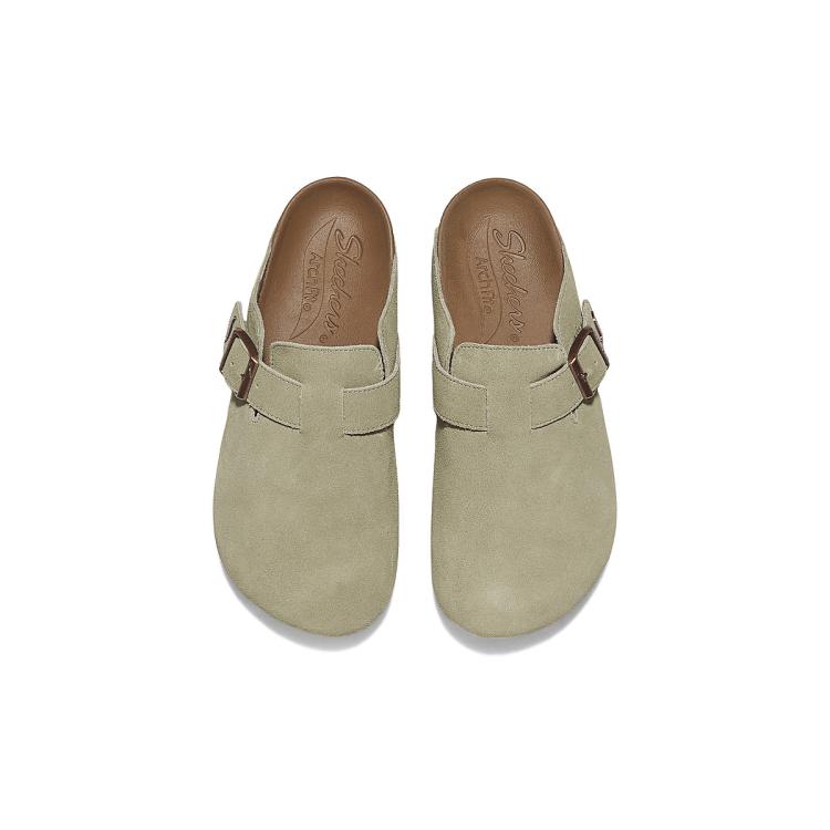 SKECHERS 斯凯奇 【Arch Fit足弓支撑】女鞋勃肯鞋拖鞋一脚蹬日常通勤低帮