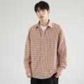 班尼路 经典蓝白格子衫男26新款开衫翻领衬衣通勤百搭休闲质感男士衬衫 图片 3
