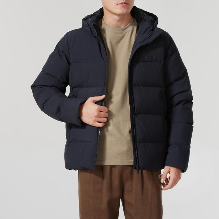 Jack Wolfskin 2024年连帽男装上衣户外训练健身休闲时尚保暖男式羽绒服 In Blue