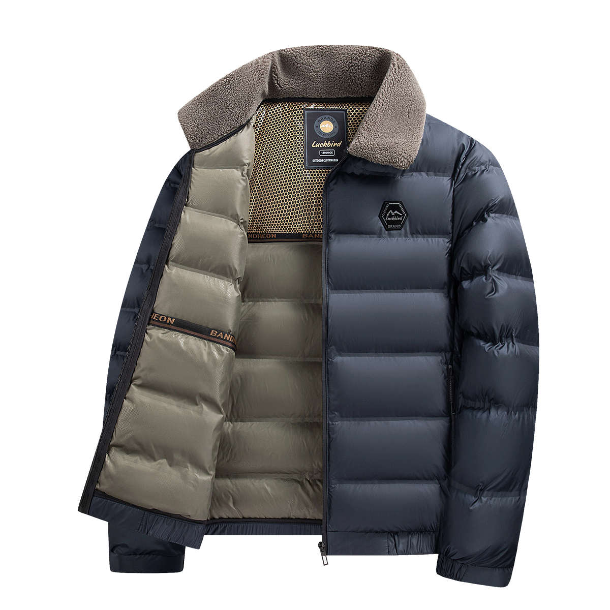 BEADY FUN 男士保暖棉服 毛领 加厚保暖 秋冬款 114元（超V会员价，有首单礼金，价格更低）