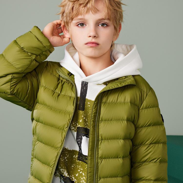 ABCKIDS 【季末捡漏】校服神器】90鸭绒25冬儿童防风男女童轻薄羽绒服