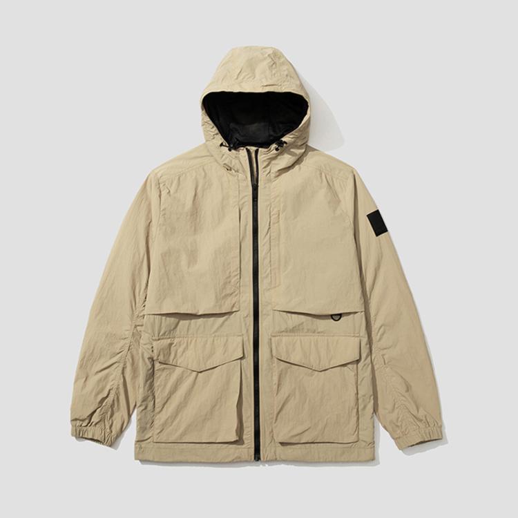 Jack Wolfskin 狼爪春夏男式户外运动休闲夹克 In Brown