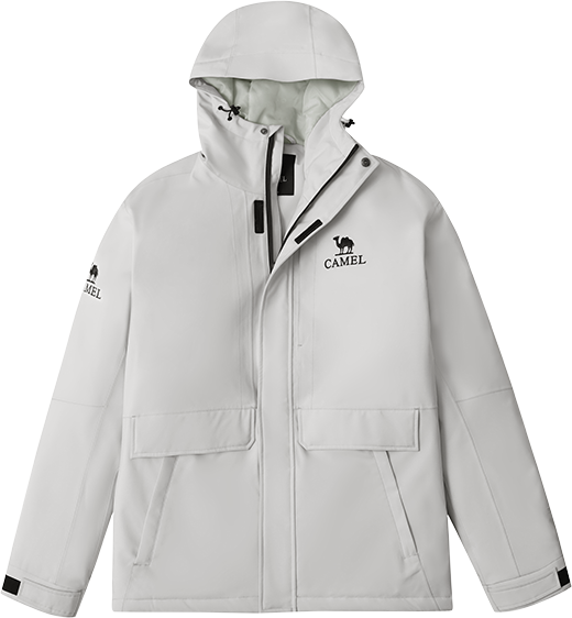 骆驼 王俊凯推荐夹棉外套秋冬新款户外旅游保暖防风登山服男款棉冲锋衣 284元