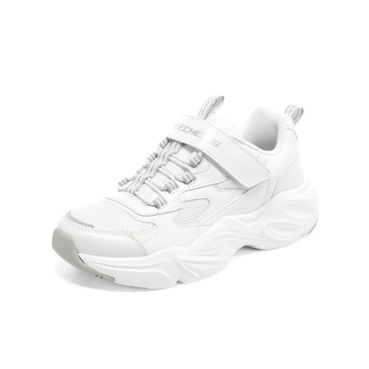 斯凯奇 【熊猫鞋】女中大童|秋冬魔术贴儿童板鞋老爹鞋舒适休闲运动